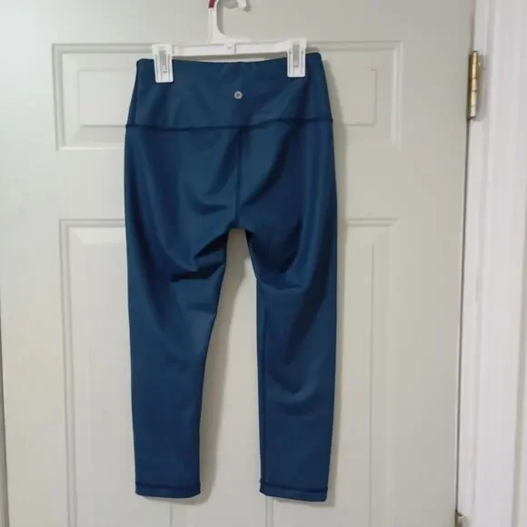 90 Degree By Reflex Blue Leggings Women's For Yoga and Exercise Size S - Picture 5 of 10